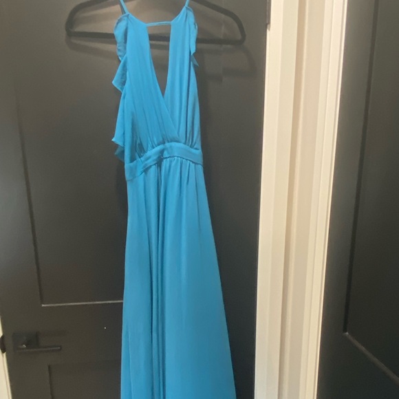 Blue guest long dress - - Picture 4 of 5